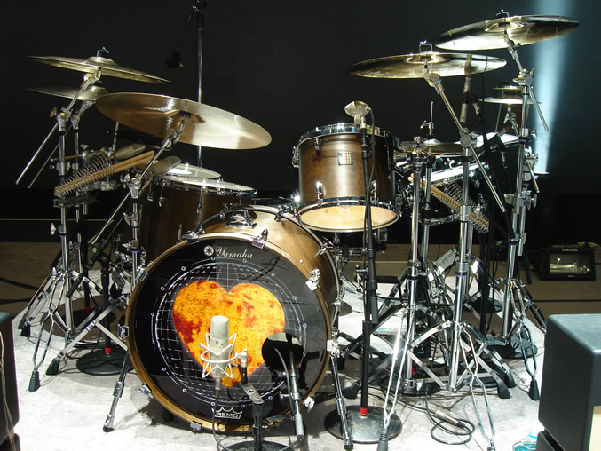 drum set up
